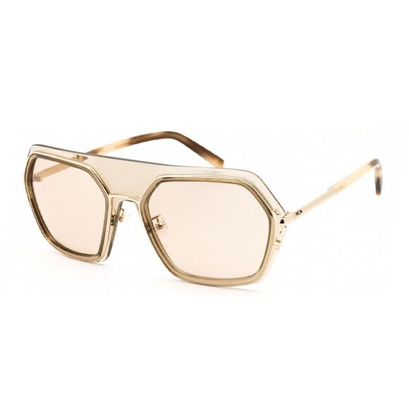 MCM Accessories - MCM Sunglasses Geometric Full Rim, Shiny Beige Frame and Brown Lens MW0018-H57E